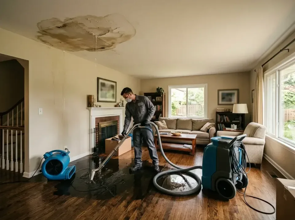 attic-pipe-burst-ceiling-drip-008 — frequently asked questions, Water Damage Restoration & Carpet Care in Casselton, ND